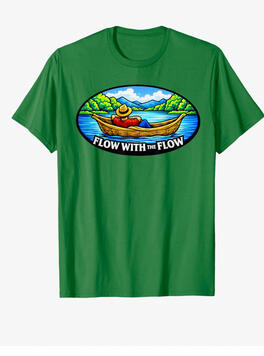 Canoe, river flow TEE Canoe, river flow TEE