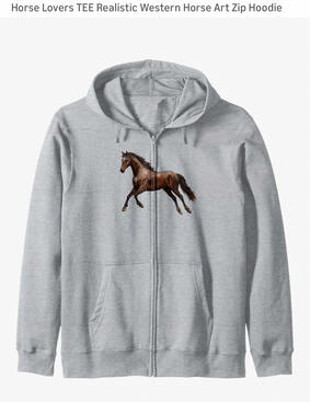 Horse lovers zip hoodie Horse lovers zip hoodie