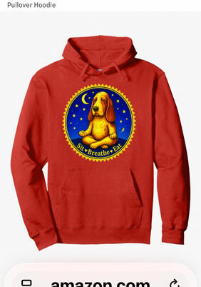Funny, yoga, dog hoodie