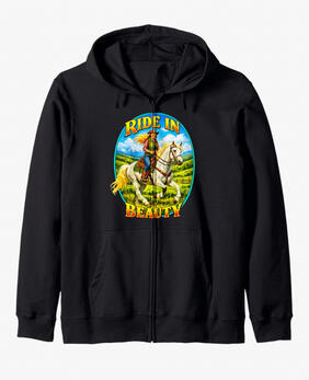 Horse lovers vintage zip hoodie