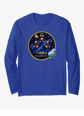 Libra zodiac long sleeved T-shirt Libra zodiac long sleeve T-shirt