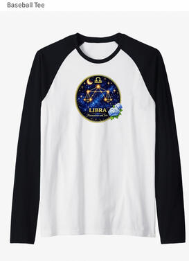 Libra zodiac long raglan