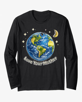 Earth Day, love your mother, long sleeve T-shirt