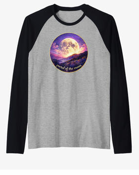 Moon T-shirt raglan