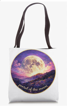 Moon tote bag