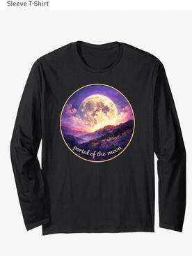 Moon long sleeve T-shirt