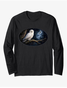 Owl animal lovers long sleeve TEE
