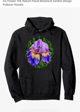 Iris flower lover hoodie