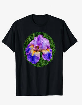 Iris flower lover T-shirt