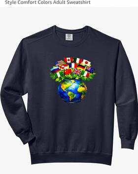 Global Harmony comfort colors, sweatshirt