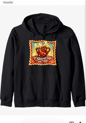 Vote voices matter zip hoodie