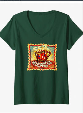Vote voices matterv neck tee
