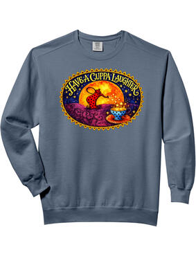Cozy, tea, pot, humor, comfort colors, sweatshirt