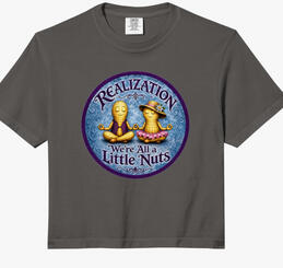 Funny meditation crop top
