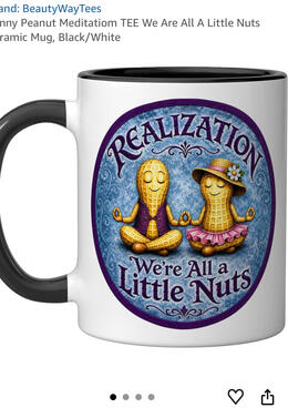 Funny meditation, coffee mug