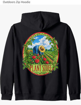 Plant stuff, zip hoodie Plant stuff, zip hoodie
