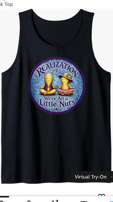 Funny meditation, tank top