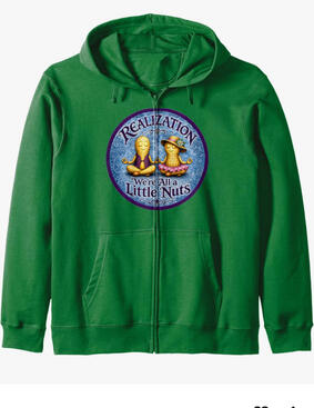 Funny meditation, zip hoodie