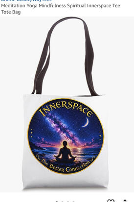 Yoga, meditation, mindfulness tote bag