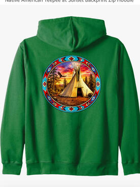 Native American TEEPEE hoodie