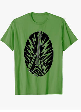 Guitar tshirt for rock ‘n’ roll fans and heavy metal enthusiasts