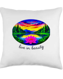 Lotus Lake yoga pillow perfect reflective, great for meditation space