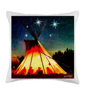 Native American falling star TP pillow Native American falling star TP original photograph pillow