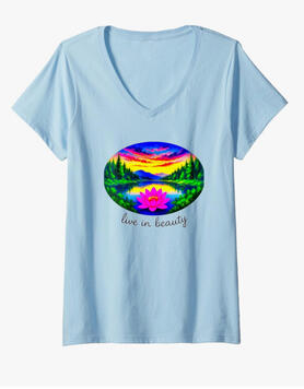Lotus Lake ladies tee