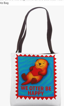 Otter, lovers tote Otter, lovers tote