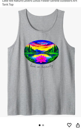 Lotus Lake tank top