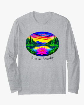 Lotus Lake long sleeved T-shirt