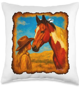 Horse girl, cowgirl art Horse girl, cowgirl, art home decor