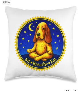 Dog lover, Zen pillow Dog lover said throw pillow