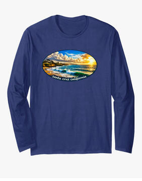 Ocean coastal Santa Cruz long sleeve T-shirt