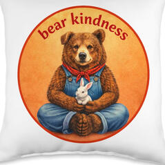 Bear kindness pillow