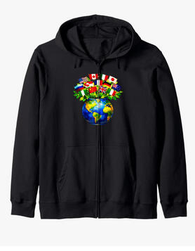 Plant harmony, hair sweatshirt zip