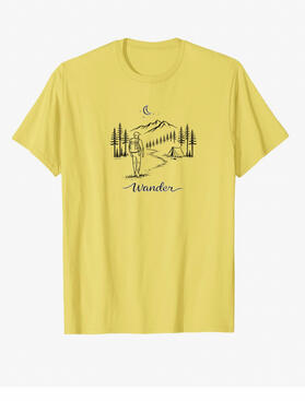 Wander hikers T-shirtTEE Nature outdoor hiking wander TEE